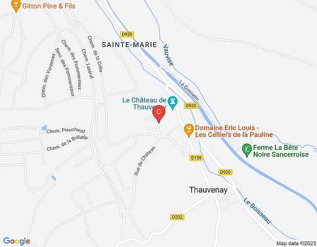 Nuovo! Il castello di Thauvenay, ampio castello della Valle della Loira a Sancerre, ottimo per una f map image
