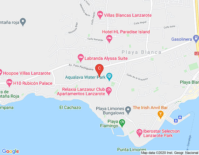 Brenas in Playa Blanca, Lanzarote map image