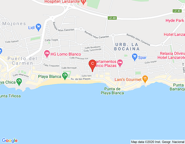 Argo – close to the beach in Puerto Del Carmen map image