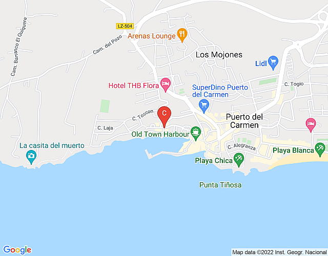 Buena Pesca 27 – Two bed property in Puerto Del Carmen Old Town map image