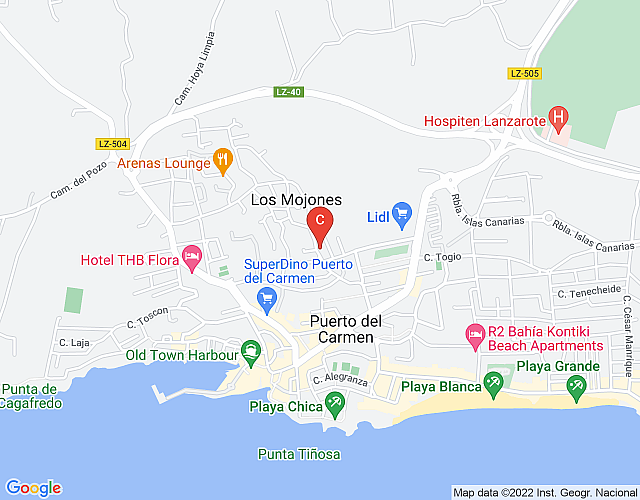 Quevega – Private Property in Puerto del Carmen map image