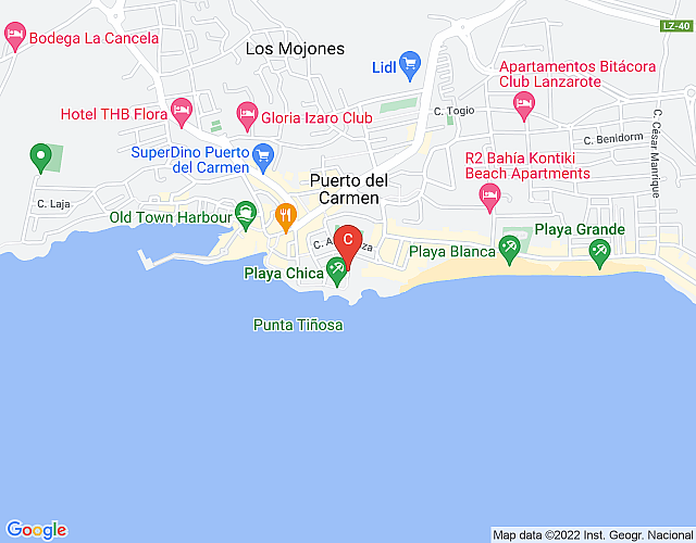 El Mar – superb beachfront villa with jacuzzi map image