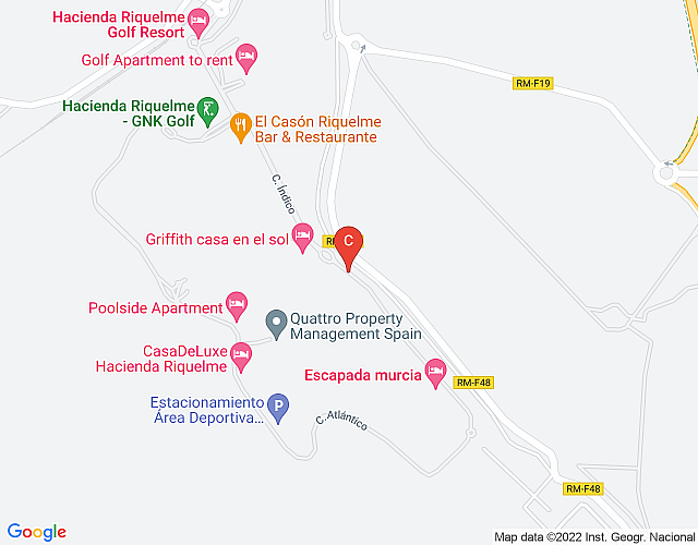 HOMELY APARTMENT AT HACIENDA RIQUELME GOLF – IO23HR map image