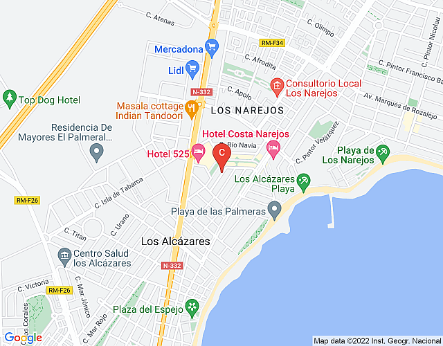 Centrally Located Apartment in the Beautiful Town of Los Alcazares –  RDA28LA map image