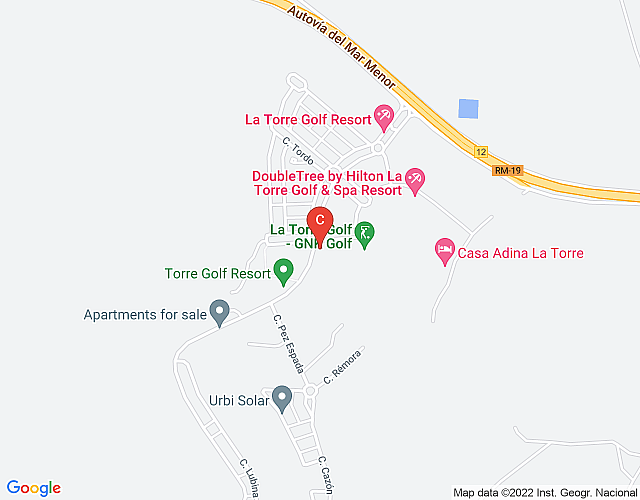 First Floor Apartment on La Torre Golf Resort- AO112 map image