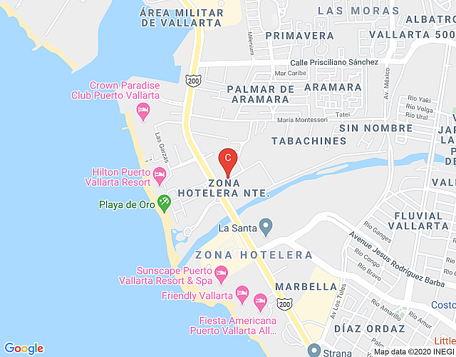 Condo La Isla 402: Double-Height Loft in Hotel Zone map image