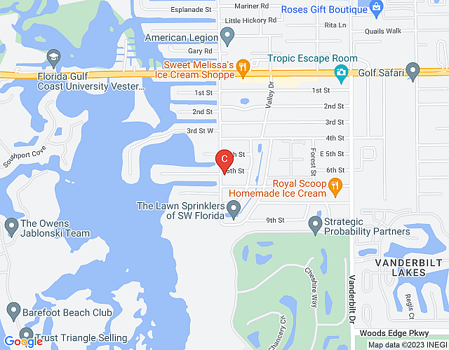 Bonita Beach Mansion map image