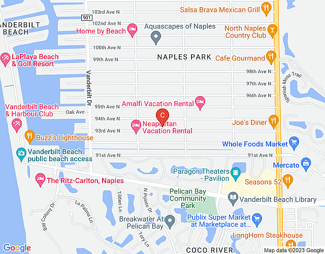 Vanderbilt Beach Duplex West map image