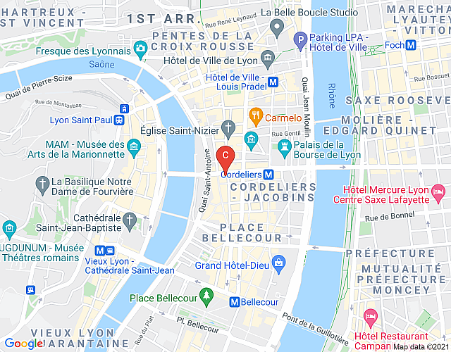 Colombe – Location T2 – Lyon 2 map image