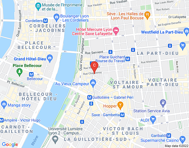 Liberté – location T3 – Lyon 03 map image