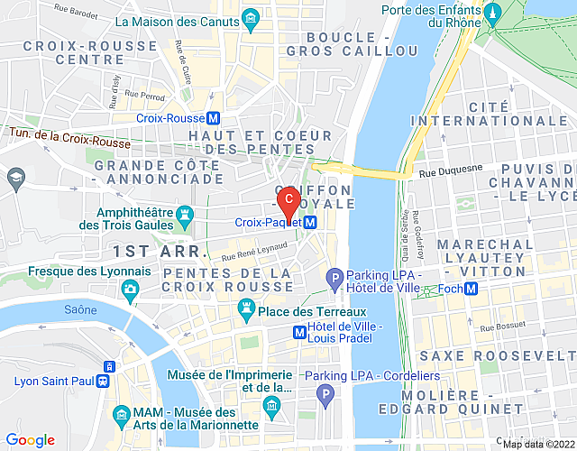 Burdeau – Location appartement proche Croix Paquet map image
