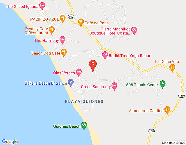 Marisol,  walking distance beach map image