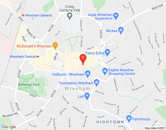 The Penthouse Gathering Wrexham – Town Centre – Sleeps Up To 16 map image