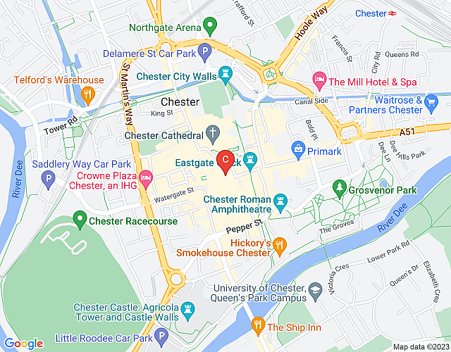 Cathedral On The Rows – City Centre map image