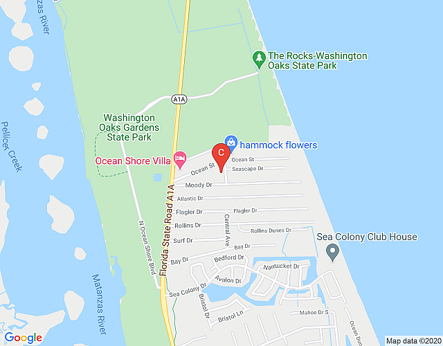 Beach Front Community – Luxurious Pool Spa Home with Waterfall  Free golf cart  “Oasis by the Sea” map image