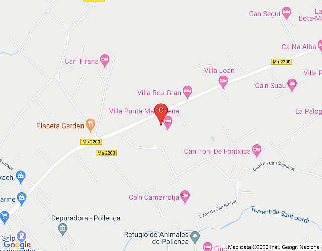 Casa ideal para familias entre Puerto Pollensa y Pollença. imagen del mapa