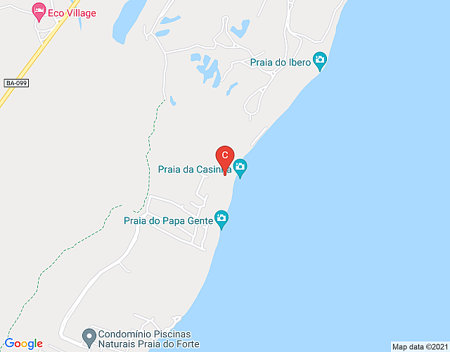 Villa Antibes, Praia do Forte imagem do mapa