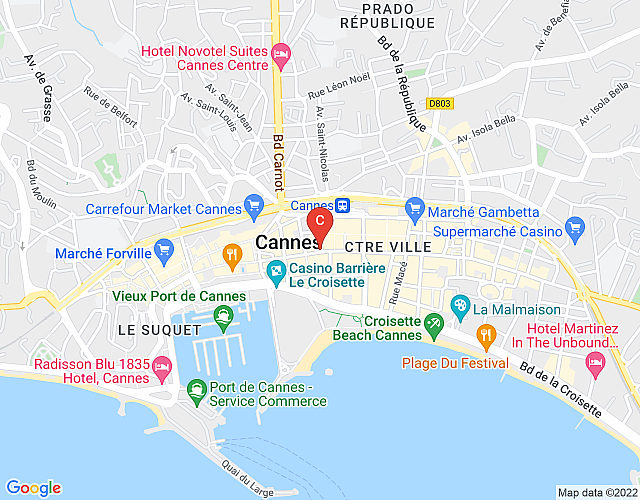 La Fayette Studios in Cannes map image