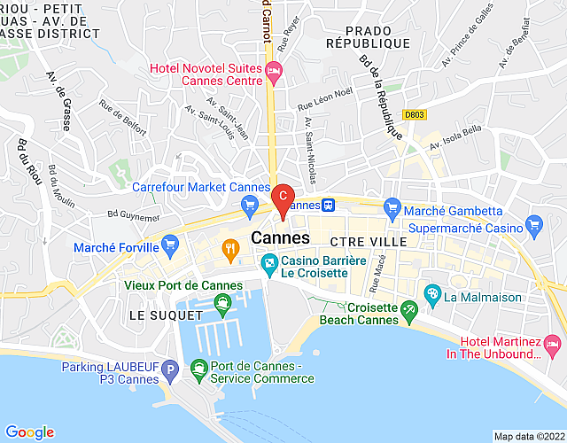 Cannes “Venizelos Renoir” map image