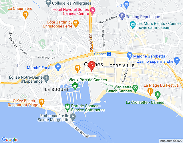 Oliver –  1 minute walk to Congress center and the beach map image