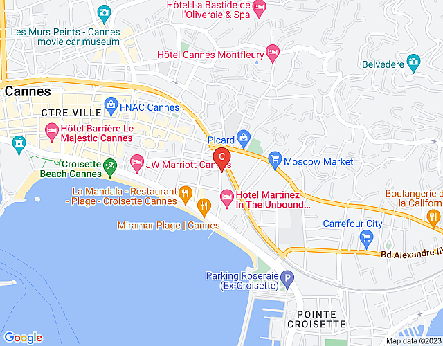 Cheverny – A luminous, 2-bedroom apartment in Cannes map image