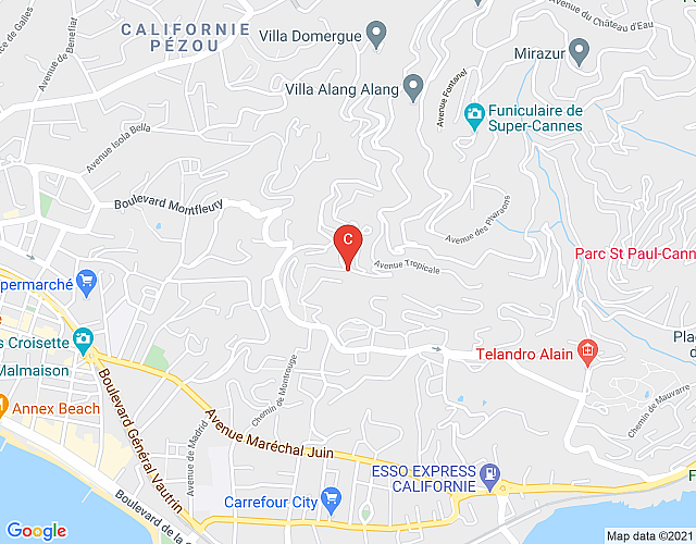 Villa Roche Cline – Former holiday home of Estee Lauder in Cannes map image