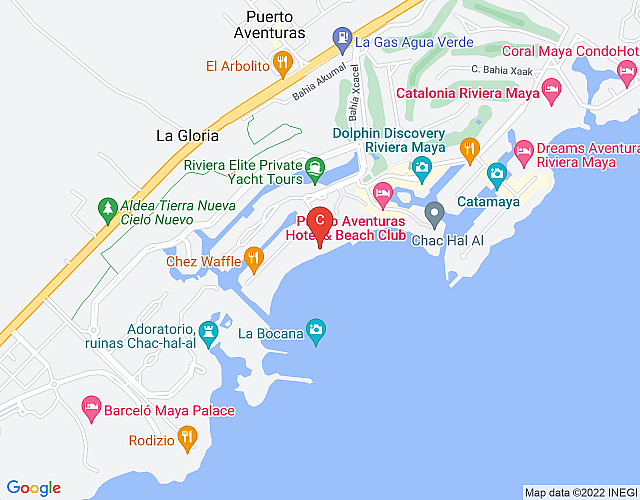 Casa Serena | 2BR | Condo | Puerto Aventuras map image