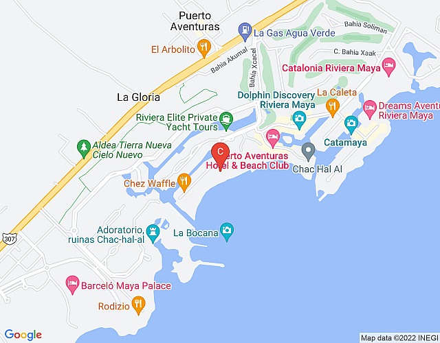Villa Ixchel I 3BR I Condo I Puerto Aventuras map image