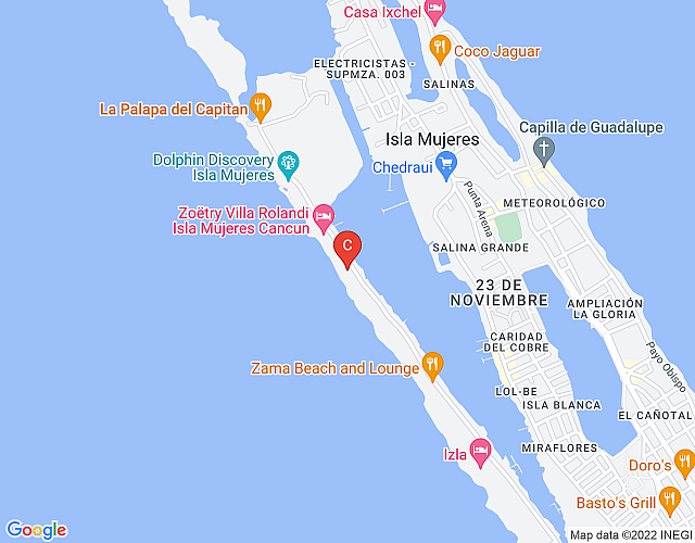 Coco | 10BR | Villa | Isla Mujeres map image