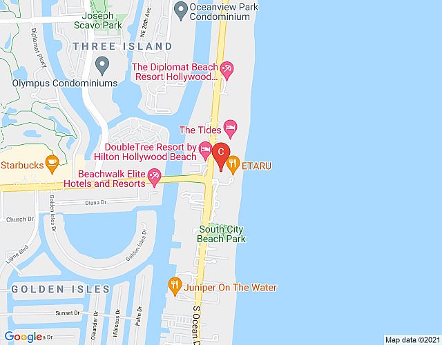 Stunning 2/2 condo Ocean View to Hyde Beach map image