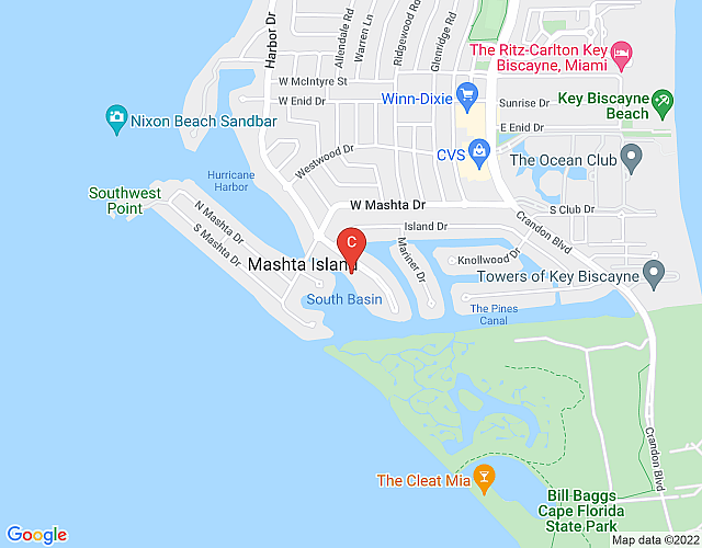 Splendid 4 BR Villa in Key Biscayne map image