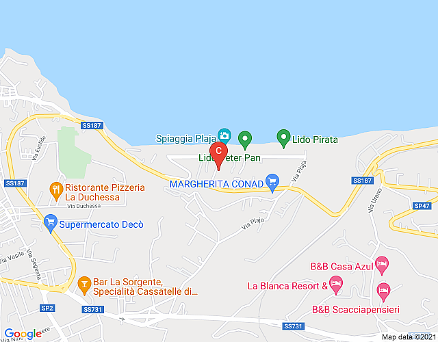 CDG031 Villa 50 meters from the beach of Castellammare del Golfo. map image