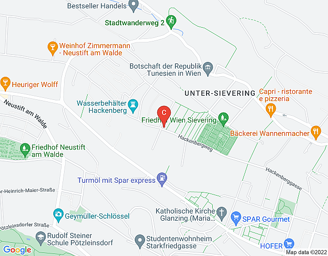 Smile Villa with Terrace, Garden, AirCondition, and Parking in the beloved Döbling in Vienna map image