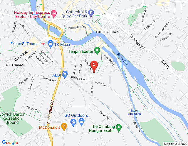 Chandlers Walk 4 Bed House Exeter – StayStay map image