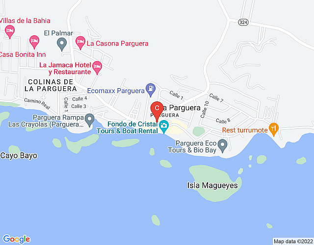 Cayo Enrique | Beautiful tropical casita located in unique La Parguera, Lajas map image