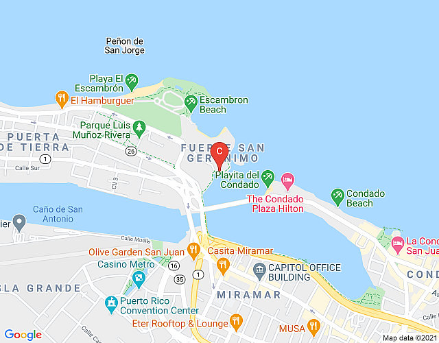 Costal Studio | Studio apartment in trendy San Juan location map image