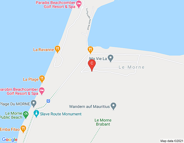 Biermu Luxury villa with 360° view in Le Morne Brabant (West) map image