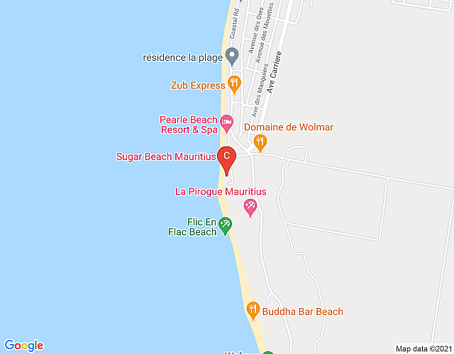 Coho Stunning 3BR beach penthouse & pool map image