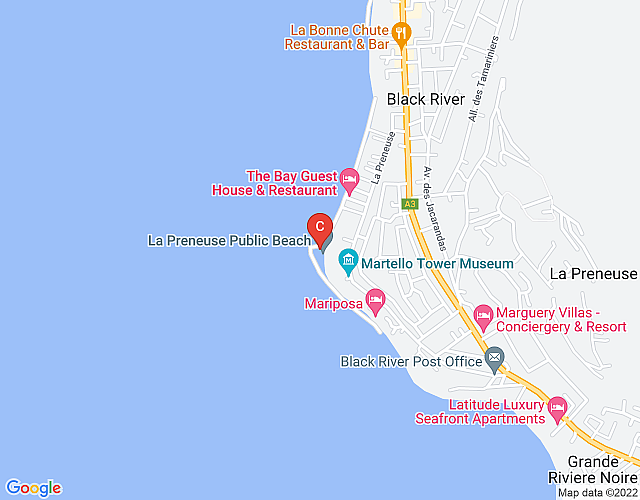 New! Matahmu 5BR Beachfront Villa at La Preneuse map image