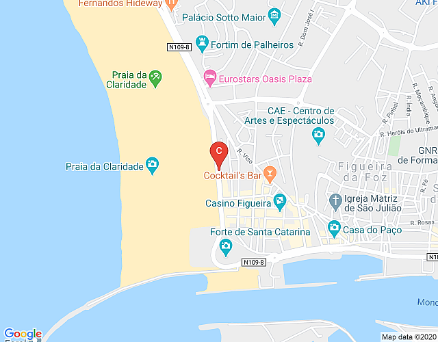 Claridade Beach Apartment, wi-fi, sea view map image
