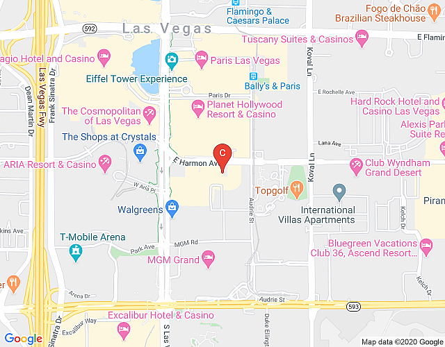 Marriott Grand Chateau 1BD – on the strip map image