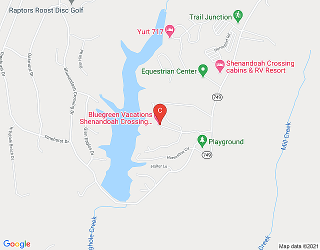 Bluegreen Shenandoah Crossing – Gordonsville – 1BD map image
