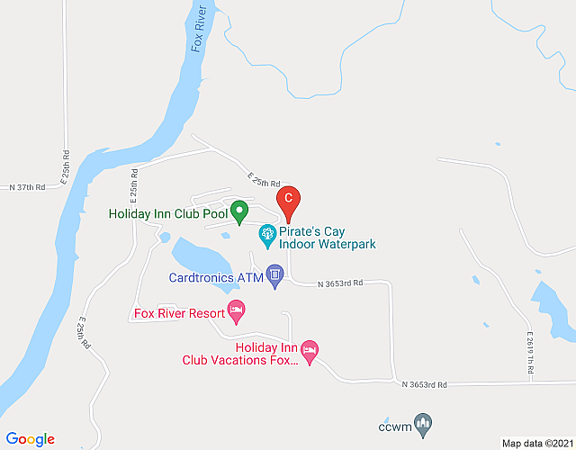 Holiday Inn Fox River Resort Studio – A Family Waterpark Resort at Sheridan map image