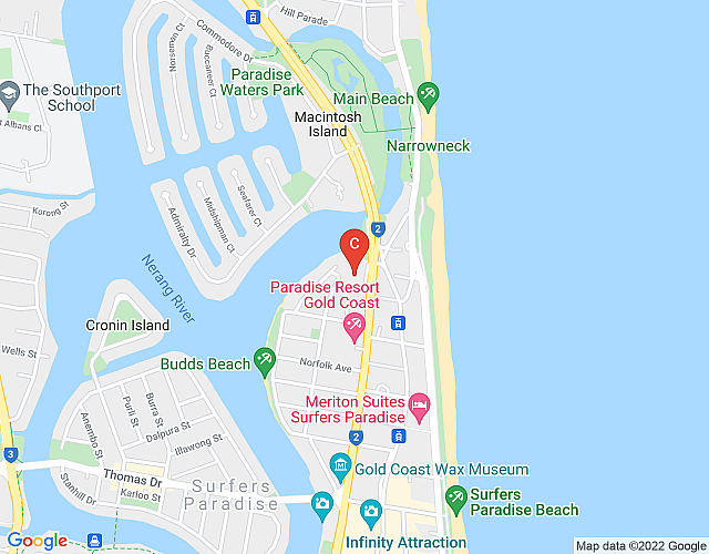 Marriott Vacation Club at Surfers Paradise – 1BD Sleep up to 4 map image