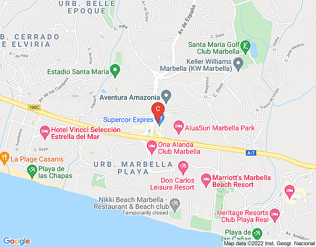 Marriott’s Marbella Beach Resort – 1BD 4 Sleeps map image