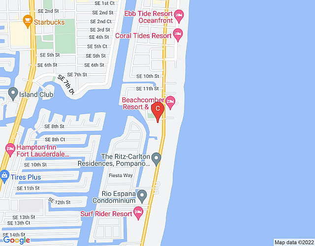 Worldmark Fort Lauderdale Santa Barbara 2bd sleeps 6 map image