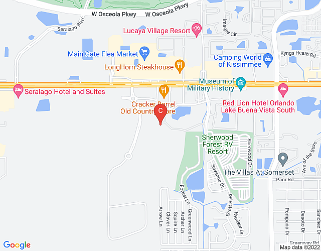 Beautiful Hotel of Cypress Palms 1BD near Kissimmee Lakefornt Park map image