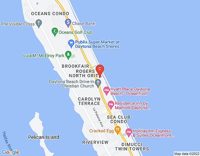 Bluegreen Daytona SeaBreezea 2BD – Near The World’s Most Famous Beach map image