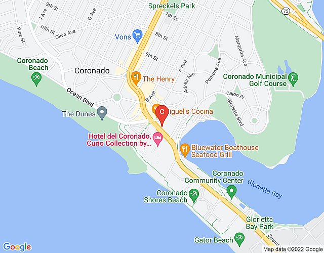 Diamond – Coronado Beach Resort 2bd- sleeps 6 map image