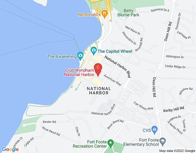 Beautiful Hotel in Maryland National Harbour 2BD Sleeps 8 map image